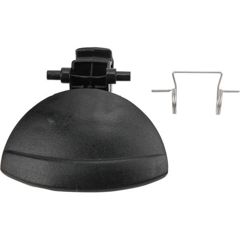 Maniglia del coperchio del vano portaoggetti con molla di ricambio, nera, per Citroen C4 2004-2010 -Crezuo