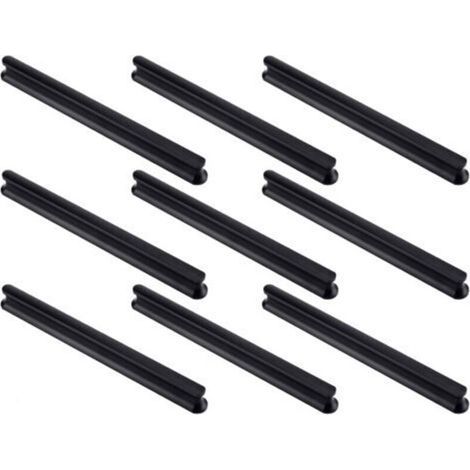 Poignées de meuble cuisine lot de 9 en acier inoxydable, longueur 180 mm, entraxe 160 mm, finition moderne et robuste (1/5)