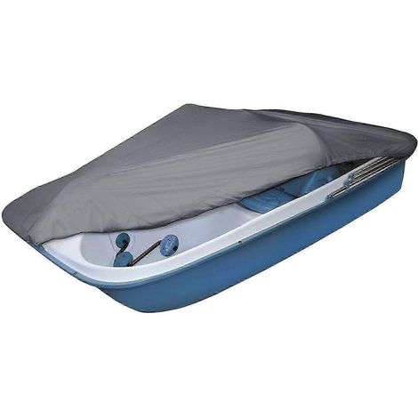 Housse de bateau robuste et imperméable pour pédalos 3 à 5 personnes, tissu noir 420D, protection UV et anti-poussière, compatible avec les pédalos standards. (1/5)
