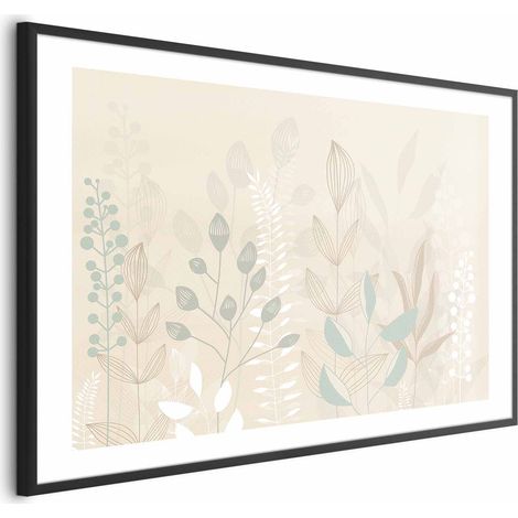 Poster - Pastellbeige Lichtung (1/4)