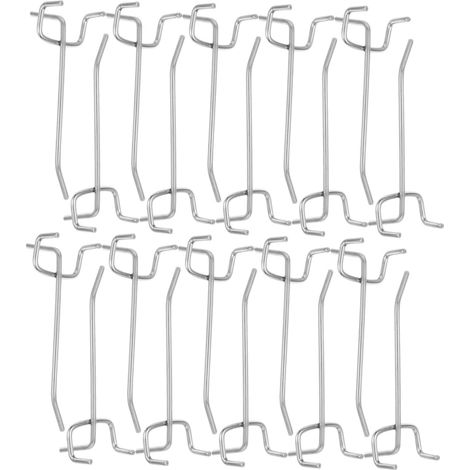 Crochets pour panneau perforé GARVALON lot de 20 parfaits (1/5)