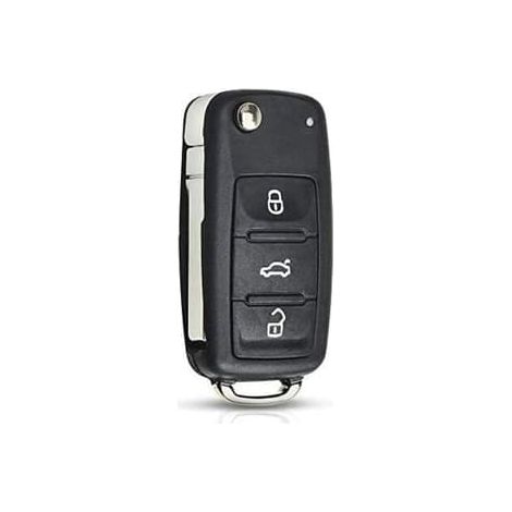 Clé pliante de remplacement pour VW Volkswagen Golf Mk6 Tiguan Polo Passat CC Seat Skoda Octavia 3 boutons (1/4)