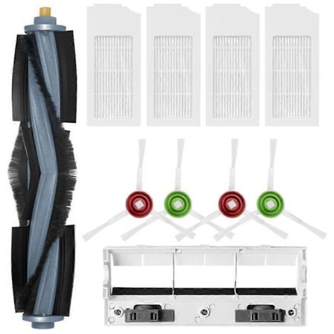 Pi��ces de rechange pour aspirateur robot ECOVACS DEEBOT T10 TURBO : brosse principale et accessoires.