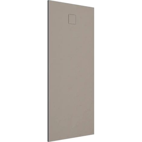 Receveur de douche rectangulaire 80x170 cm en SMC Couleur Marron Effet pierre Découpable et antidérapant Hauteur 2,6cm Mod. Samos
