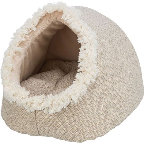 Trixie Cama Cueva Bett beige für Katzen und kleine Hunde (1/5)