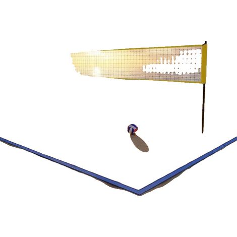 Rete da pallavolo regolabile in altezza, kit di allenamento portatile, verde militare (1/2)