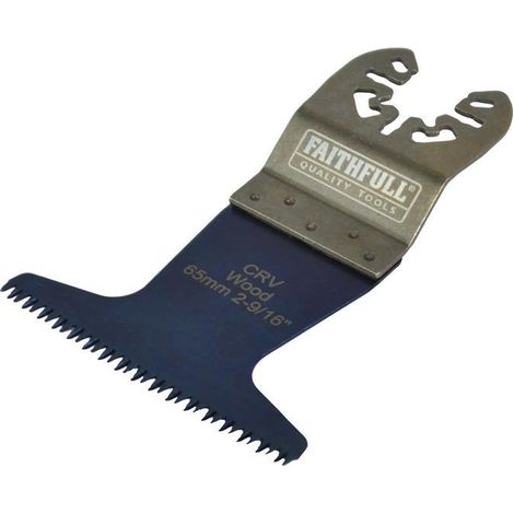 Premium Faithfull 65mm Arc Cut and Flush Plunge Wood Multi-Tool Blade (1/3)