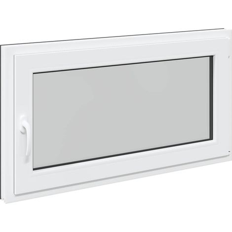 vidaXL Fenêtre de sous-sol RISOR 110 x 60 cm PVC et verre Anthracite