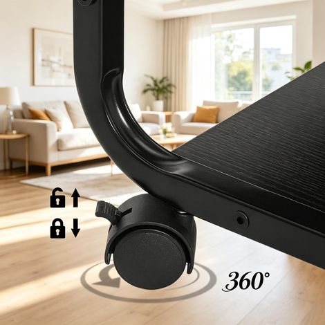 Table basse classique avec rangement latéral en toile, table d'appoint pour canapé, table de chevet téléphone, meuble salon pratique (lot de 1) (1/5)