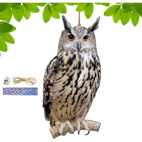 Vogelscheuche 2D Eule Vogelscheuche Scheuche Anhänger (1/5)