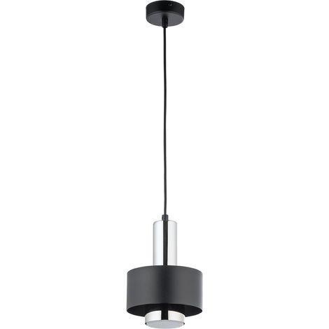 Suspension minimaliste noir/argent Ø15 GX53 12W Sigma (1/4)