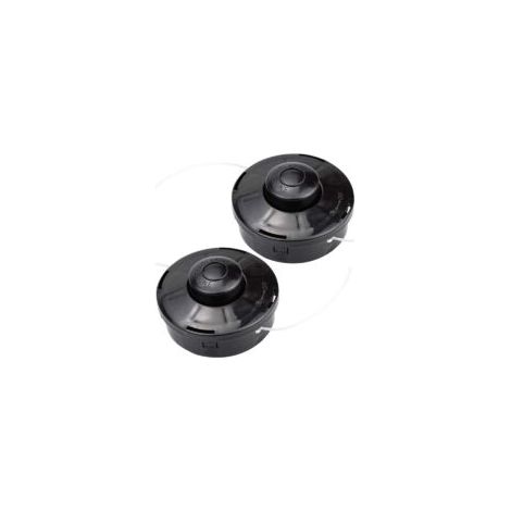 Lot de 2 têtes de débroussailleuse nylon – Compatibles débroussailleuses à essence – Écrou M10x1,25 – Fil 2,4mm pour coupe précise (1/4)