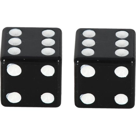 Tapones de válvula de motocicleta Oxford negros cúbicos (2 unidades)