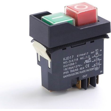 Interrupteur électromagnétique KJD17 B1-2 avec fil de frein Courant nominal 16 A, Tension 250 V CA, Contrôleur de freinage rapide pour moteur, Interrupteur de freinage d'urgence pour équipements indu (1/4)