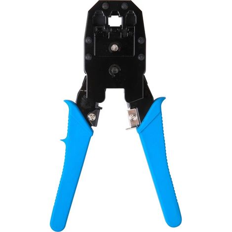 NORTH 3-in-1 Crimpzange für RJ45-, RJ11- und RJ12-Stecker (Kabelschneider und Abisolierzange) (1/4)