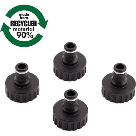 Raccord De Robinet - Filetage Femelle G1 30 3 Mm - Compatible Robinet Filetage Exterieur 33 3 Mm - Pour Systeme D Irrigation Et Tuyaux De Jardin - Lot De 4 (1/5)