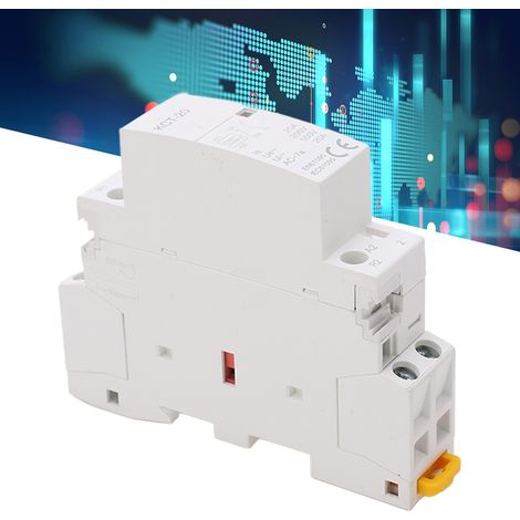 Contacteur domestique modulaire KCT-20A 2P/20A, contacteur miniature CA 200 V pour usage domestique (1/5)