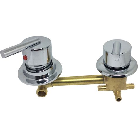 Rubinetteria 4 vie con miscelatore box doccia Avantage Grandform RUBMON4AVS (1/2)