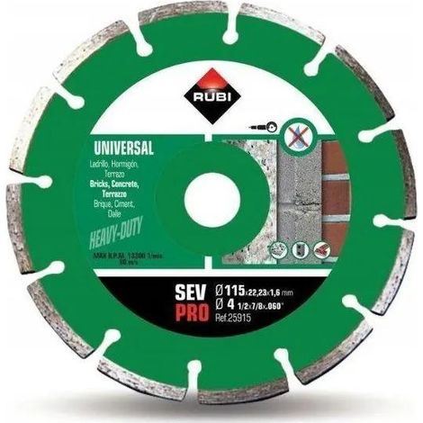 Disco diamantato Rubi TVP Super Pro da 115 mm