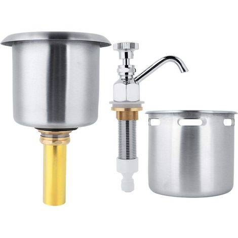 Untertisch-Wasserfilterset – Edelstahl – mit Wasserhahn + Spülzubehör – TOPINCN (1/5)