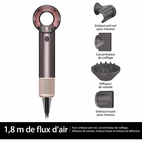 Sèche-cheveux Haute Vitesse X8 Violet Foncé 1300W Quatre Embouts Câble 1,8 m Norme Nationale 33 × 20 × 8,9 cm 940 g – Livraison gratuite