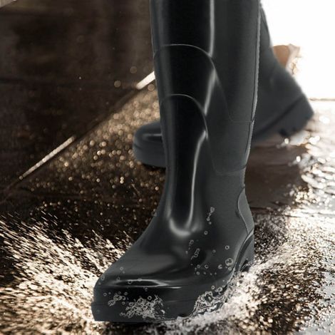 Herrenstiefel, wasserdicht, rutschfest, abriebfest, ergonomisch, Arbeitssicherheit, hohe Stiefel, Größe 43 (27,5 x 37,5 x 10,3 cm) (1/5)