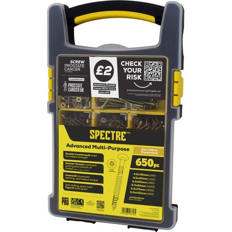 ForgeFix Spectre Screw Prostate Cancer 650 Piece Set OPSPC650 - £2 TO CHARITY