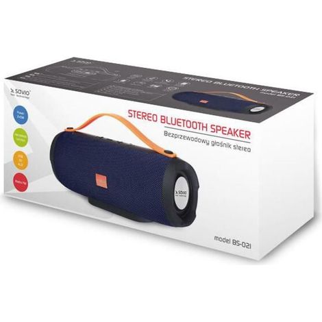 Altoparlante portatile - Savio - BS-021 - 10 W - Senza fili - Colore blu (1/3)
