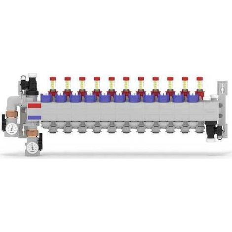 REHAU RAUTHERM SPEED Verteiler HKV-D Polymer 11 Kreise, Konnektor 16, 14707901001 (1/3)