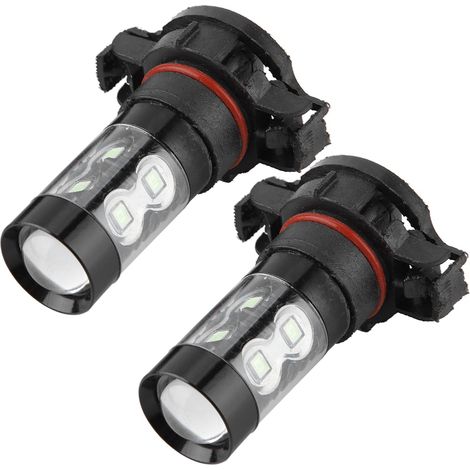 2 ampoules H16 5202, LED, 100 W, 8000 K, 1800 lm, 360°, pour feux antibrouillard et feux de route (1/5)