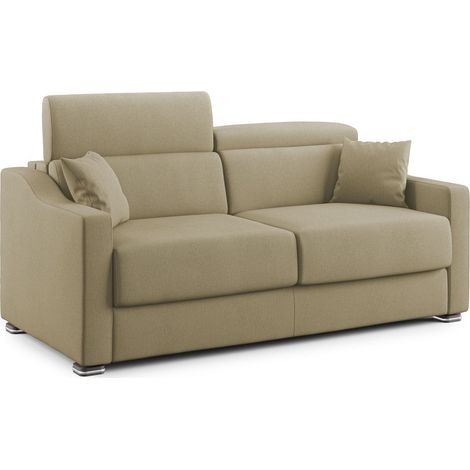 Amber Sofá cama convertible con tela desmontable 171 cm (mat. 120x197) Camel