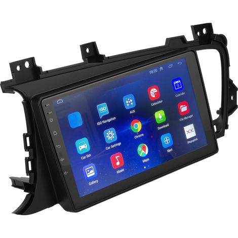 Autoradio 9 pouces avec Wi-Fi, Bluetooth, mains libres et navigation GPS pour Android 10.1, compatible Kia K5 Optima 2011-2015 (1/5)
