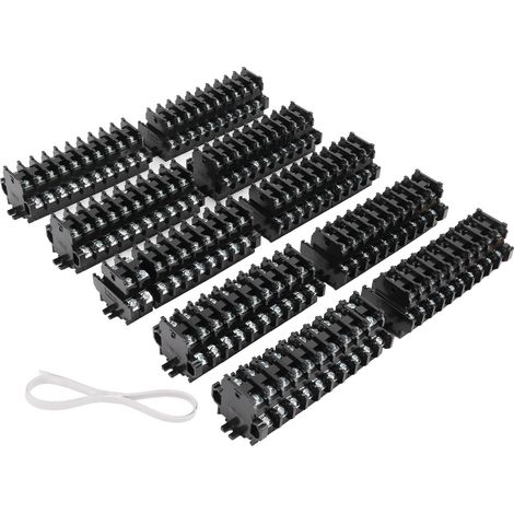 Bornes de connexion à vis 100 pièces TBD-30, rail DIN double rangée 30A 600V, bloc de jonction électrique pour installation industrielle (1/5)