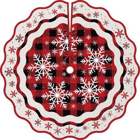 Jupe de sapin de Noël, 2 pièces de tapis de sapin de Noël de 90 cm de diamètre, décoration de sapin de Noël, décoration de la maison (1/5)