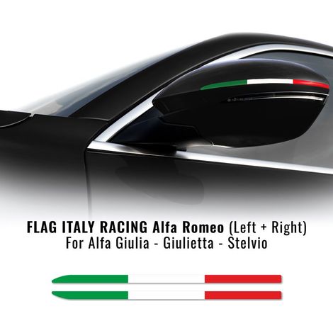 Stripes Strisce Adesive Tricolore Italia per Specchietti Alfa Romeo (1/5)