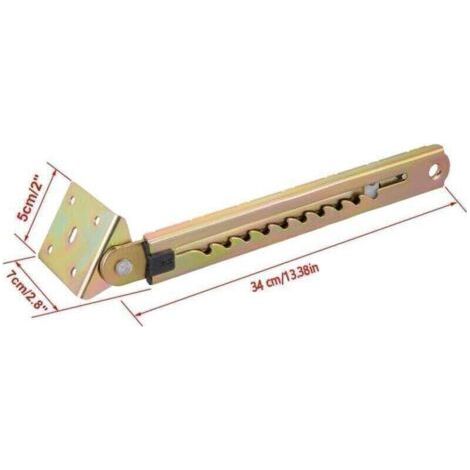 Paire de charnières réglables pour bureau, pêcheur, traction unidirectionnelle, tige de levage, support de charnière réglable à 10 positions, 250 mm de long (1/3)