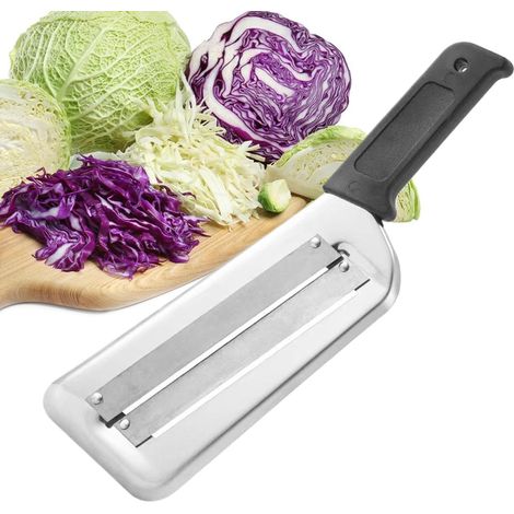 1 Râpe Légumes Acier Inoxydable Double Couche Tranchage Uniforme Coupe Dés Pommes De Terre Carottes Cuisine (1/5)