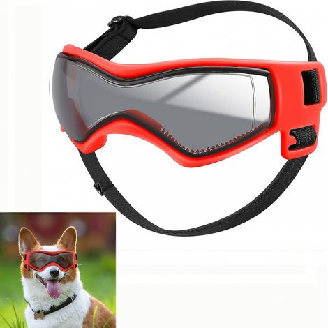 Filiyano-Lunettes pour chien, lunettes de sécurité pour chien, protection UV, lunettes de soleil coupe-vent, anti-buée et anti-poussière, compatibles (1/5)
