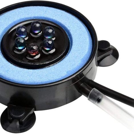 Lampe à bulles submersible pour aquarium, lampe à bulles à changement de couleur automatique, 6 kg (1/5)