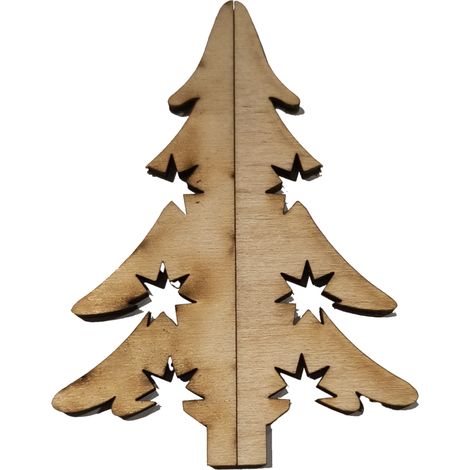 DECORAZIONI PER ALBERO DI NATALE in legno per decoupage in compensato 10 pz. Z65 (1/3)