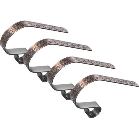 Gancho Para Calcetines Navideños - Gancho De Metal Para Chimenea - Uso Versátil En Cocina Baño Taller Jardín - 4 Unidades (1/5)