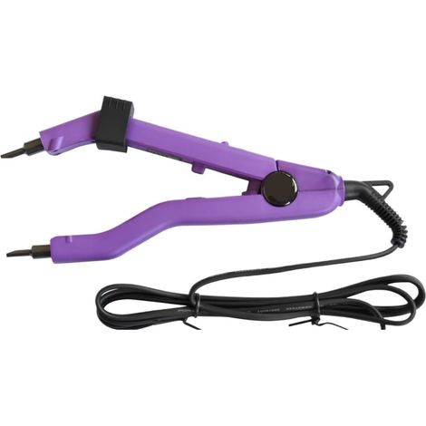 Connecteur Thermique En Fer À Fusion For Extensions De Cheveux, Machine, Température Réglable, Mini Pointe Chauffante, Outils Liaison La Kératine, 1 Pièce Gain Temps Efficace(Purple) (1/5)