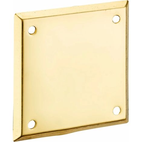 Thirard – Plaque de propreté laiton 60 x 60 mm – Adaptable sur verrous à boutons et cylindres – Finition décorative pour portes (1/3)