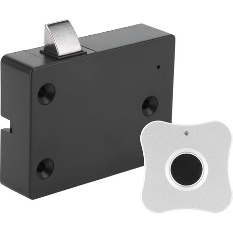 Serrures intelligentes à empreinte digitale en alliage d'aluminium pour meubles, petit verrou électrique argenté en forme de fleur, tiroir et placard (1/5)