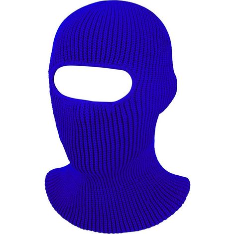 Bonnet cagoule 1 trou tricoté couvre-visage hiver anti-vent respirant ski visage couvre pour homme femme extérieur cyclisme ski course (1/5)