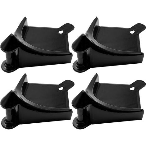 Lot de 4 guides de tuyaux de voiture - Cales professionnelles avec système de rouleaux - Empêche les tuyaux et les câbles de se coincer sous le pneu - Accessoires de détail de voiture (4 (1/5)