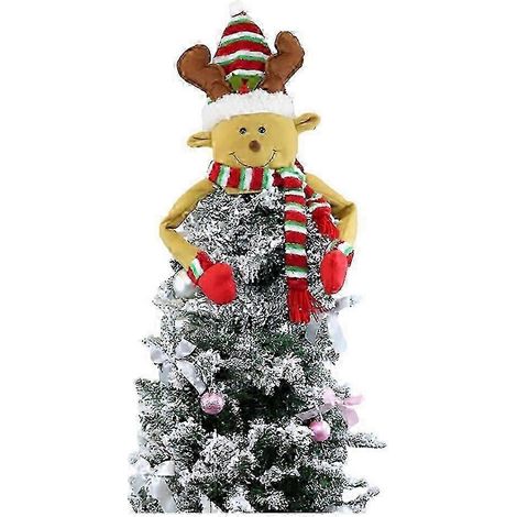 Décoration de sapin de Noël Baba, boule de cerf, décoration faite main pour fête de Noël (ELK) (1/4)