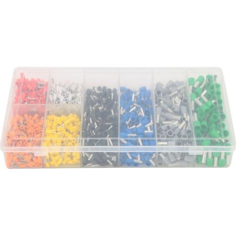 1200pcs box Pre Insulated Ferrule Crimp Tube Terminal Wire Connector,DUBUNS