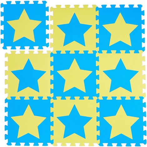 Tapis de jeu puzzle 91 x 91 cm antidérapant moelleux pour bébé ambiance cosy en mousse EVA gris (1/5)