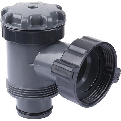 Válvula de entrada/salida, repuestos para bomba de filtro de piscina elevada, para manguera de 38 mm, paquete de 2 -Crezuo